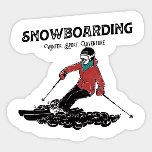 Snowboarding Sport Sticker